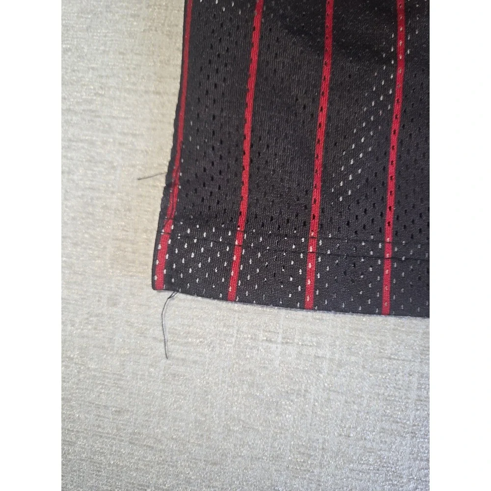 Vintage Jordan Brand #23 Pinstripe Basketball Jersey Black Red Size Youth Small